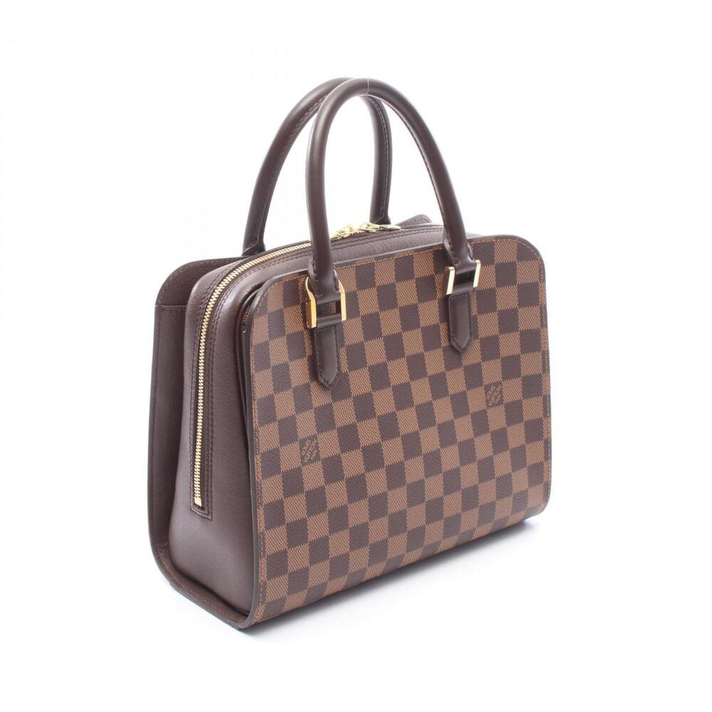 Louis Vuitton Triana Handbag, Coated Canvas and Leather, Damier Pattern, Wome... - Picture 2 of 10